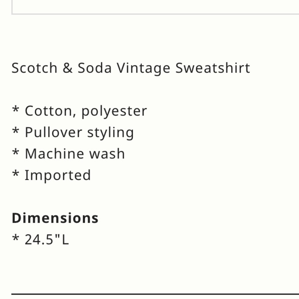 Anthropologie x Scotch & Soda Vintage Sweatshirt Size Large NWT - Picture 4 of 13